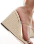 Фото #6 товара Simmi London Radial wedge heeled sandal in natural with clear straps