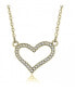 Фото #1 товара Cubic Zirconia Heart Pendant Necklace