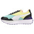 Фото #6 товара Puma Cruise Rider Flair Lace Up Womens Blue Sneakers Casual Shoes 381654-03