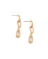 ფოტო #2 პროდუქტის Crystal 18K Gold Plated Drop Earrings
