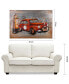 Фото #9 товара Red car Mixed Media Iron Hand Painted Dimensional Wall Art, 32" x 48" x 3.1"