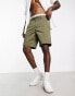 River Island chino short in green