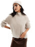 Фото #1 товара & Other Stories high neck relaxed sweater in beige