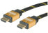 Фото #2 товара ROLINE 11.88.5505 - 5 m - HDMI Type A (Standard) - HDMI Type D (Micro) - 1920 x 1080 pixels - 3D - Black - Gold