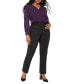 ფოტო #1 პროდუქტის Plus Size Kady Fit Double-Weave Pant