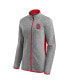 ფოტო #3 პროდუქტის Women's Heathered Charcoal St. Louis Cardinals Primary Logo Fleece Full-Zip Jacket
