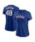 Фото #1 товара Women's Jacob deGrom Royal Texas Rangers 2023 Name and Number T-shirt