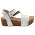 Volatile Biloxi Wedge Womens Off White Casual Sandals PV118-103