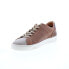 Фото #4 товара Bruno Magli Dante BM2DANB8 Mens Brown Leather Lace Up Lifestyle Sneakers Shoes 7