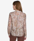 Women's Paisley-Print Ruffled Blouse