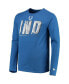 ფოტო #3 პროდუქტის Men's Royal Indianapolis Colts Combine Authentic Static Abbreviation Long Sleeve T-shirt