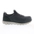 Фото #2 товара Skechers Synergy Omat Alloy Toe 200013 Mens Gray Canvas Athletic Work Shoes