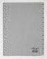Фото #2 товара Durable 6507-10 - Months tab index - Polypropylene (PP) - Grey - Portrait - A4 - 230 mm