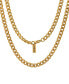 ფოტო #2 პროდუქტის 18K Gold Plated Cuban Link Chain Necklace