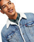 Фото #5 товара Men's Regular Fit Sherpa Denim Trucker Jacket