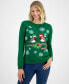 Фото #1 товара Women's Merry Robins Crewneck Sweater, Created for Macy's