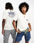 Vans holders street Classic t-shirt in off white with back print