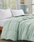 Lightweight White Goose Down Feather Fiber Comforter, Twin