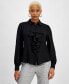 ფოტო #1 პროდუქტის Women's Ruffle-Front Blouse, Created for Macy's