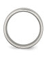 ფოტო #3 პროდუქტის Titanium Brushed Center Grooved Wedding Band Ring