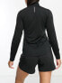 Фото #4 товара New Balance quarter zip long sleeve top in black
