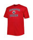 ფოტო #3 პროდუქტის Men's Red Washington Wizards Big and Tall Heart and Soul T-shirt