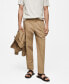 ფოტო #1 პროდუქტის Men's 100% Slim-Fit Cotton Pants