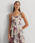 ფოტო #4 პროდუქტის Women's Floral Handkerchief-Hem Dress