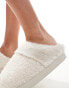 Фото #3 товара Loungeable cream textured chunky mule slipper in cream