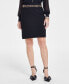 ფოტო #4 პროდუქტის Women's Grommet-Trim Ponte Skirt, Created for Macy's