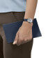 ფოტო #5 პროდუქტის Women's Swiss Automatic Bellissima Blue Leather Strap Watch 29mm