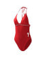 ფოტო #3 პროდუქტის Women's Red Philadelphia Phillies Full Count One-Piece Swimsuit
