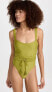 Фото #5 товара Andrea Iyamah Women's Antii One Piece Belt Swimsuit, Wasabi, Green, M