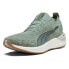 Фото #2 товара Puma Electrify Nitro 3 Knit Running Mens Green Sneakers Athletic Shoes 37908406
