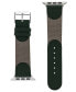Фото #2 товара Ремешок для часов Vince Camuto Dark Green из премиального нейлона, совместимый с Apple Watch 42мм, 44мм, 45мм, Ultra и Ultra2