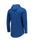 ფოტო #3 პროდუქტის Men's Royal Florida Gators Slub Space-Dye Performance Long Sleeve Hoodie T-shirt