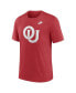 Men's Heather Crimson Oklahoma Sooners Blitz Evergreen Legacy Primary Tri-Blend T-Shirt Бордовый, M - фото #3