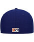 Фото #5 товара Men's White Durham Bulls Authentic Collection Team Alternate 59FIFTY Fitted Hat