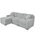 Фото #6 товара Radley 3-Piece Fabric Chaise Sectional Sofa, Created for Macy's