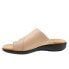 Фото #4 товара Trotters Regina T2231-158 Womens Beige Wide Leather Slides Sandals Shoes