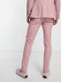 Фото #2 товара Noak premium wool-rich skinny suit trousers in pastel pink