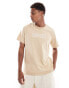 Фото #1 товара Levi's corded headline logo relaxed fit t-shirt in beige