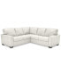 Фото #9 товара Ennia 2-Pc. Leather Sectional Sofa, Created for Macy's