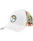 Фото #4 товара Men's White Arnold Palmer Invitational Floral Tech Flexfit Adjustable Hat