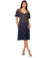 ფოტო #1 პროდუქტის Women's V-Neck Beaded Midi Dress