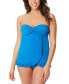 Фото #1 товара Beyond Control Beyond Swim Solid Citizen Ruffled-Trim Tankini Top Size 10