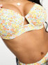 Фото #2 товара Peek & Beau Fuller Bust Exclusive underwire bikini top in retro flower print