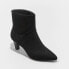 Women's Frances Ankle Boots - Universal Thread Black 6.5