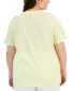 ფოტო #3 პროდუქტის Trendy Plus Size Pooh Floral Graphic T-Shirt