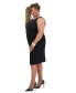 Women's Wide-Waistband Sleeveless Sheath Dress